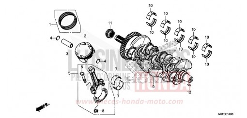 VILEBREQUIN/PISTON CBR650FAE de 2014